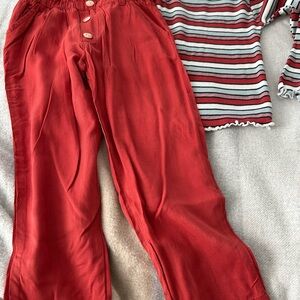 Vince Camuto Red and Striped Kids Set